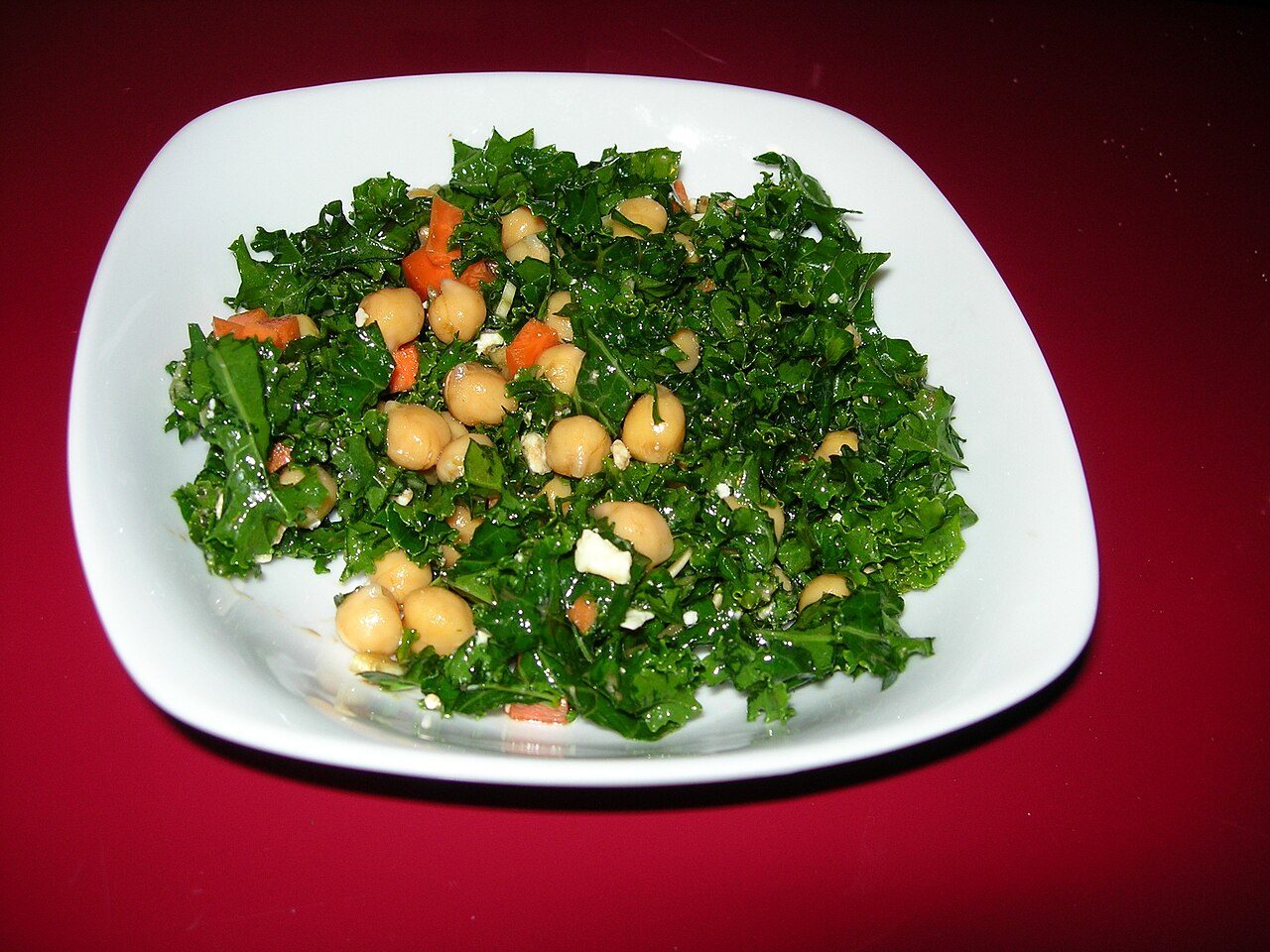 Warm Chickpea & Kale Salad